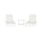Flash Furniture Monterey 3-Pc Adirondack Set w/2 Adjustable HDPE Loungers w/Cup Holders and Folding Side Table, Wht LE-HMP-2017-2-T1620H-WT-GG - alternate 1